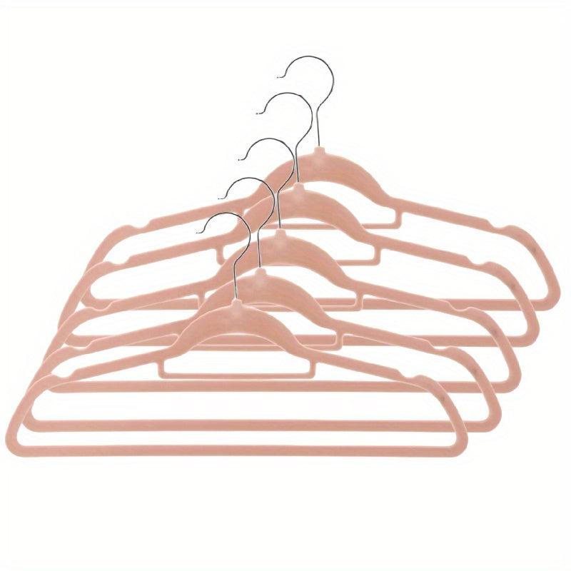 5pcs Velvet Hangers Swivel Hooks Slim Space Saving Heavy Duty Hangers