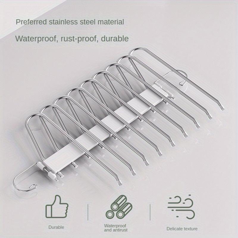 Stainless Steel Retractable Pants Rack for Wardrobe