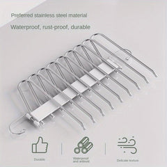Stainless Steel Retractable Pants Rack for Wardrobe