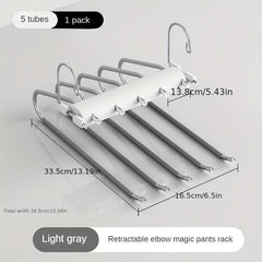 Stainless Steel Retractable Pants Rack for Wardrobe