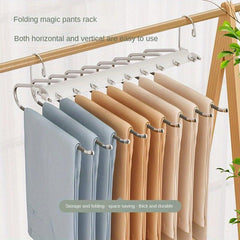 Stainless Steel Retractable Pants Rack for Wardrobe