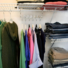6-Hole Stainless Steel Clothes Hanger - Save Closet Space