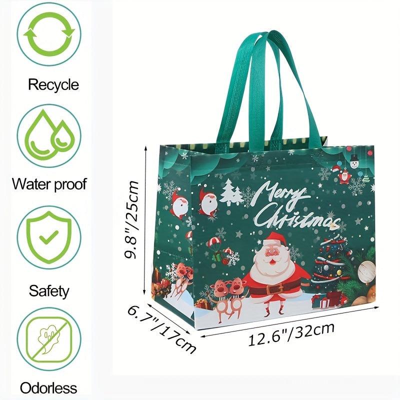 4 Pack Large Christmas Gift Bags with Tissue Paper