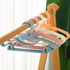 Set of 5 Kids Clothes Hanger Racks - Keep Clothing Organized & Windproof
