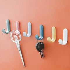 12 Pack Adhesive Hooks Utility Wall Hooks Key Hooks For Wall