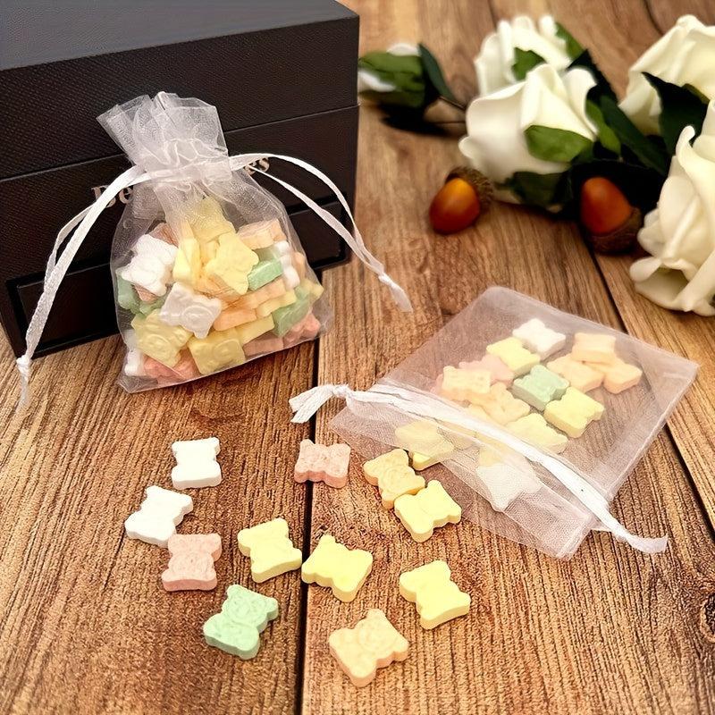 50pcs Sheer Organza Bags Wedding Favor Bags Jewelry Gift Bags For Party