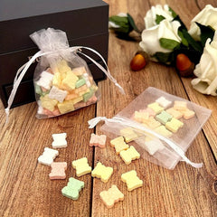 50pcs Sheer Organza Bags Wedding Favor Bags Jewelry Gift Bags For Party
