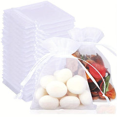 50pcs Sheer Organza Bags Wedding Favor Bags Jewelry Gift Bags For Party