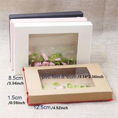 10pcs DIY Paper Box With Window Cake Packaging For Wedding