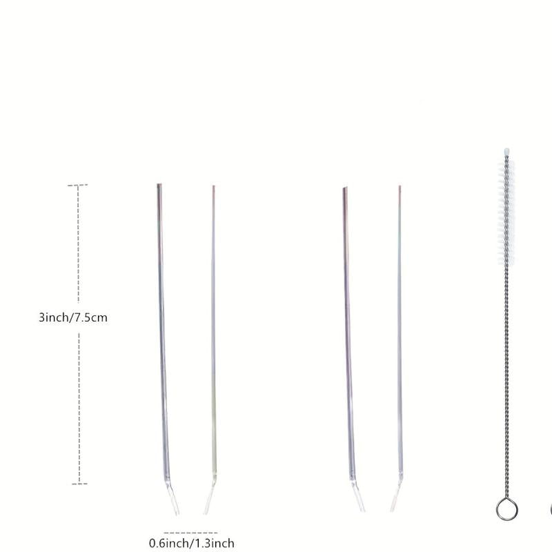 3pcs Seahorse Pro Glass Tube Replacement With Cleaning Brush