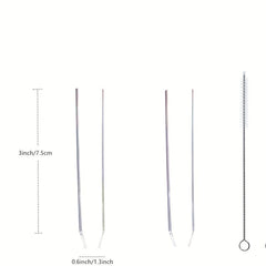 3pcs Seahorse Pro Glass Tube Replacement With Cleaning Brush