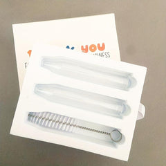 3pcs Seahorse Pro Glass Tube Replacement With Cleaning Brush