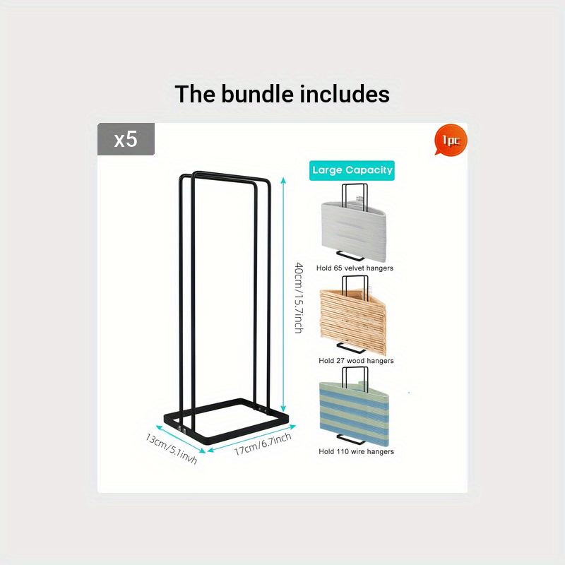 Space Saving Hanger Organizer for Laundry Closets