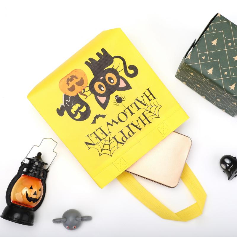 6pcs Halloween Gift Bags Trick Or Treat Party Tote Bags