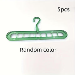Folding Magic Hanger 9 Hole 360 Rotating Wardrobe Drying Clothes Storage