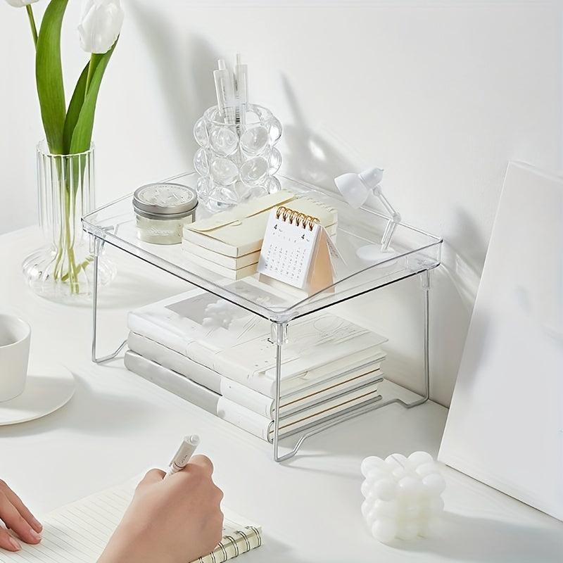 Transparent Desktop Storage Rack Kitchen Seasoning Acrylic Cup Holder Organizer