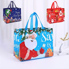 4pcs Large Christmas Gift Bags Non Woven Portable for Holidays