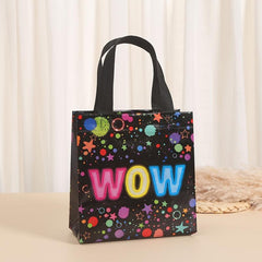 6pcs Neon Theme Party Treat Bag with Handles