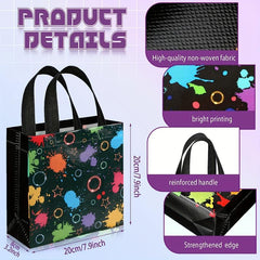 6pcs Neon Theme Party Treat Bag with Handles