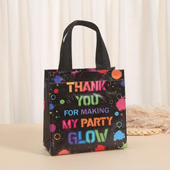 6pcs Neon Theme Party Treat Bag with Handles