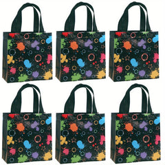 6pcs Neon Theme Party Treat Bag with Handles