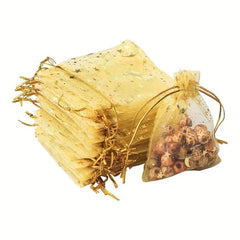 20pcs Moon Star Organza Gift Bags - Pure Purple - Wedding Party Favors