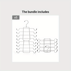8-Layer Sling Vest Bra Hanger Stainless Steel Closet Organizer