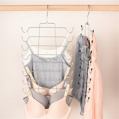8-Layer Sling Vest Bra Hanger Stainless Steel Closet Organizer