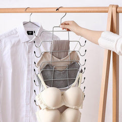 8-Layer Sling Vest Bra Hanger Stainless Steel Closet Organizer