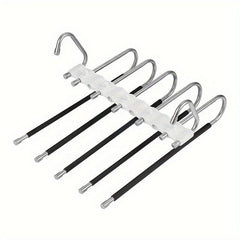 Upgrade 9-Layer Pants Hangers Space Saving Non-Slip Stainless Steel Rack