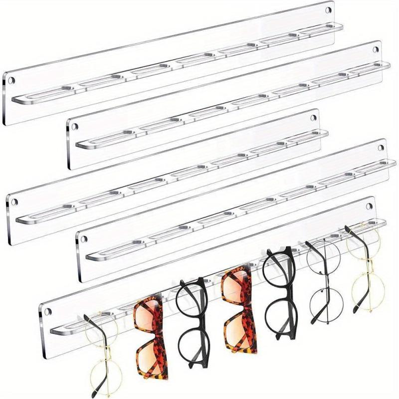 Acrylic Eyeglasses Holder Wall Mounted Sunglasses Organizer Storage