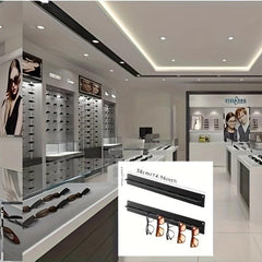 Acrylic Eyeglasses Holder Wall Mounted Sunglasses Organizer Storage