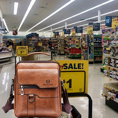 Vintage PU Leather Men's Shoulder Bag