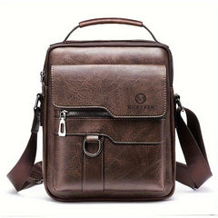 Vintage PU Leather Men's Shoulder Bag