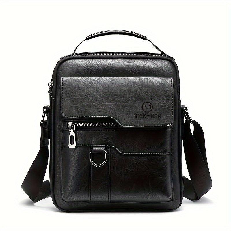 Vintage PU Leather Men's Shoulder Bag