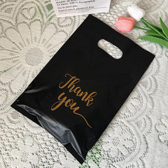20pcs Thank You Plastic Jewelry Bag for Handbag Clothing Cosmetic Packaging