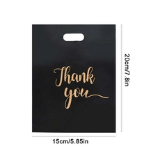 20pcs Thank You Plastic Jewelry Bag for Handbag Clothing Cosmetic Packaging