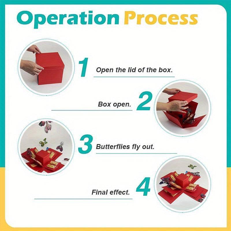Creative Holiday Gift Explosion Box DIY Surprise Love Explosion