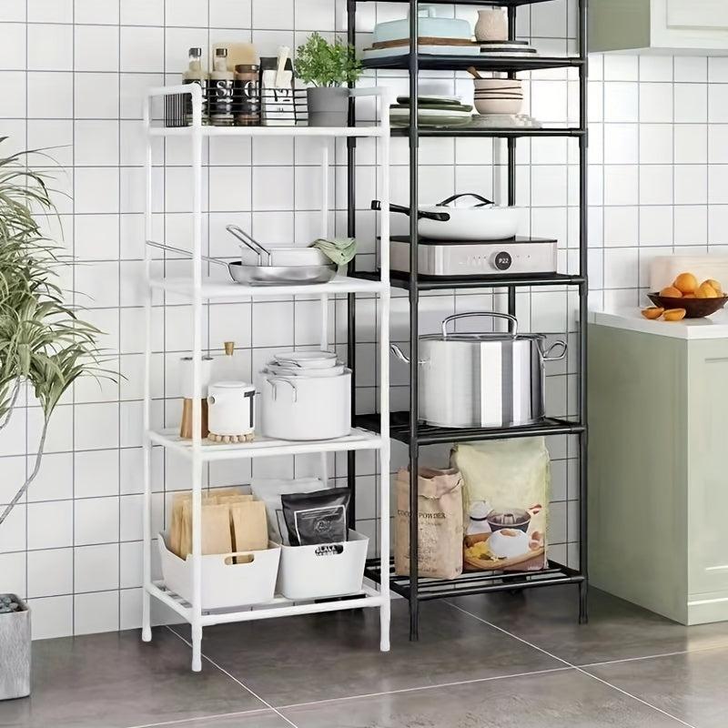 Metal Microwave Storage Shelf for Kitchen Organization