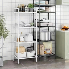 Metal Microwave Storage Shelf for Kitchen Organization