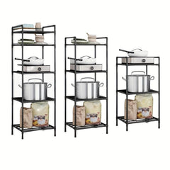Metal Microwave Storage Shelf for Kitchen Organization