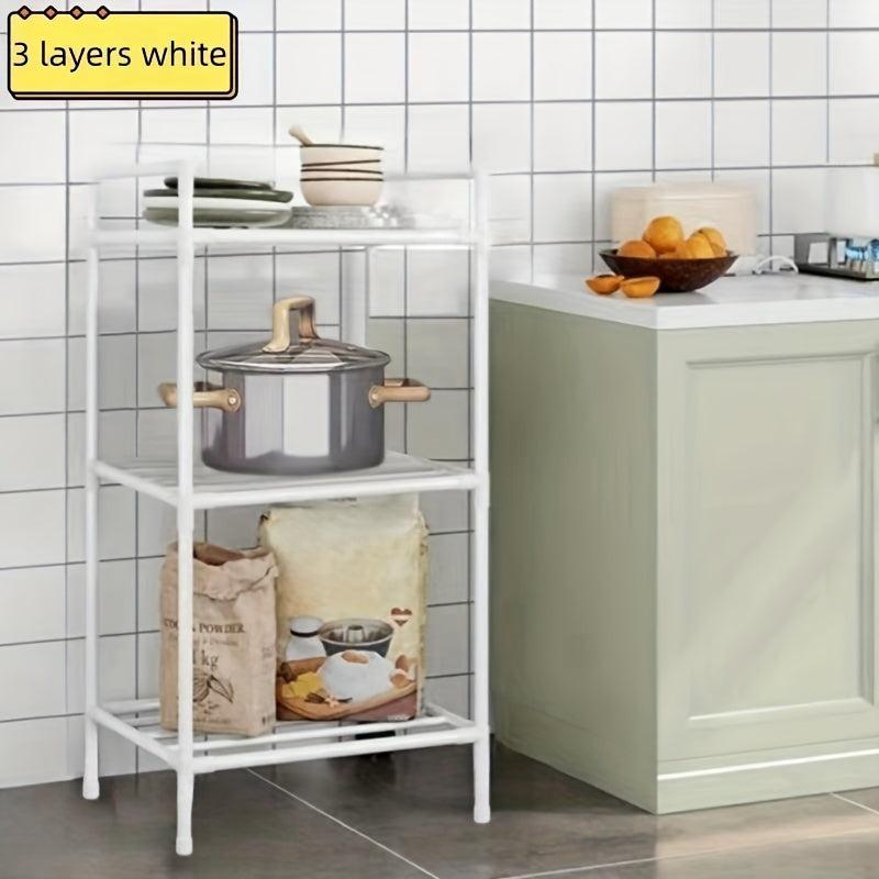 Metal Microwave Storage Shelf for Kitchen Organization