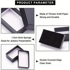 24pcs Diamond Pattern Jewelry Boxes - Wedding, Birthday, Anniversary