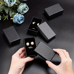 24pcs Diamond Pattern Jewelry Boxes - Wedding, Birthday, Anniversary