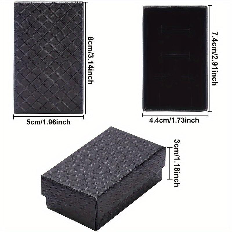 24pcs Diamond Pattern Jewelry Boxes - Wedding, Birthday, Anniversary