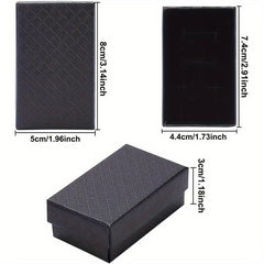 24pcs Diamond Pattern Jewelry Boxes - Wedding, Birthday, Anniversary