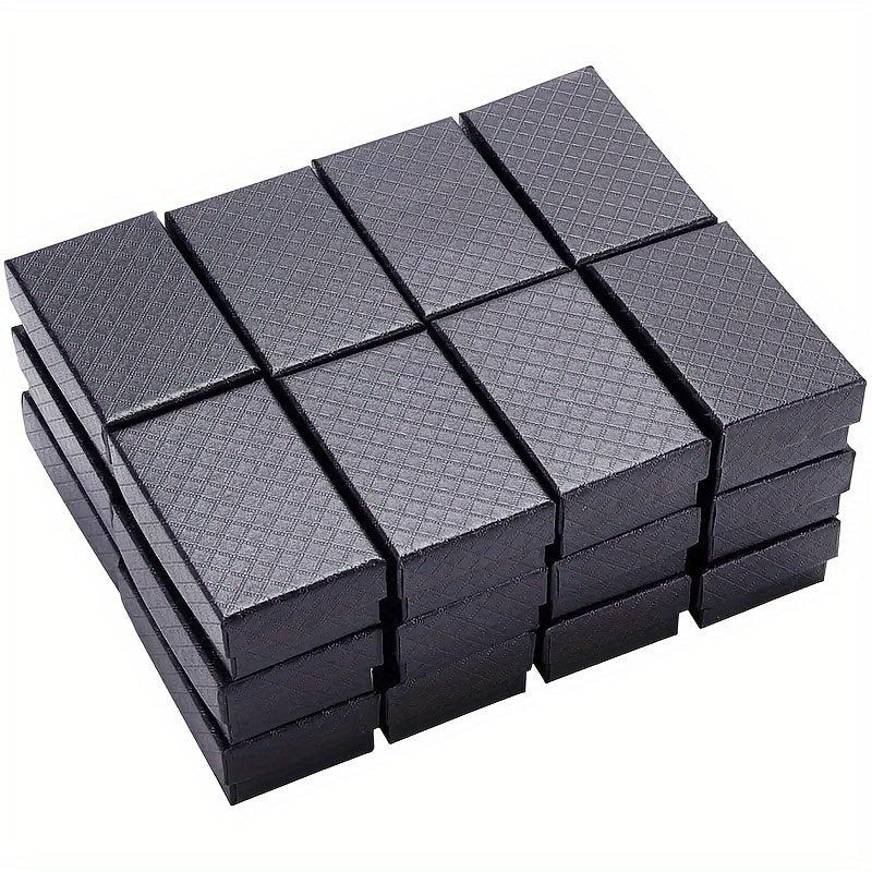 24pcs Diamond Pattern Jewelry Boxes - Wedding, Birthday, Anniversary