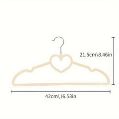 Flocking Love Butterfly Clothes Hanger Set - Non Slip - Set of 10-20