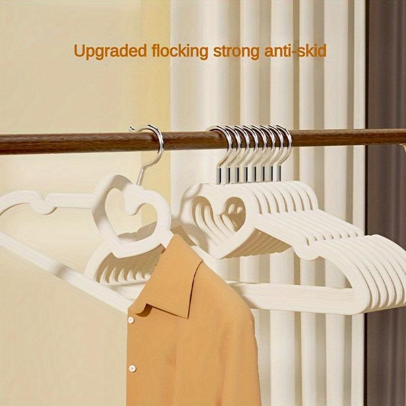 Flocking Love Butterfly Clothes Hanger Set - Non Slip - Set of 10-20