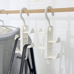 1PC Creative Home Bag Coat Hanger Storage Drying Rack Punching Hook
